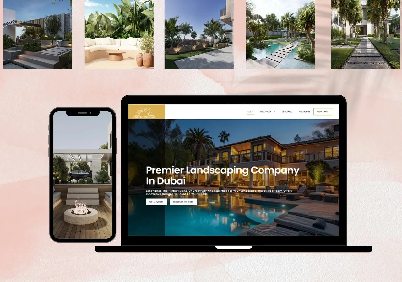 Responsive Website Design for Landscaping Company Dubai